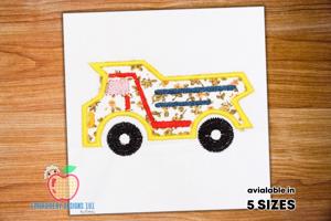 Dump Truck Embroidery  Design