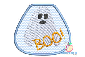 Ghost Boo Applique For Kids