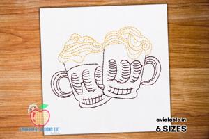 Beer mug Running Line