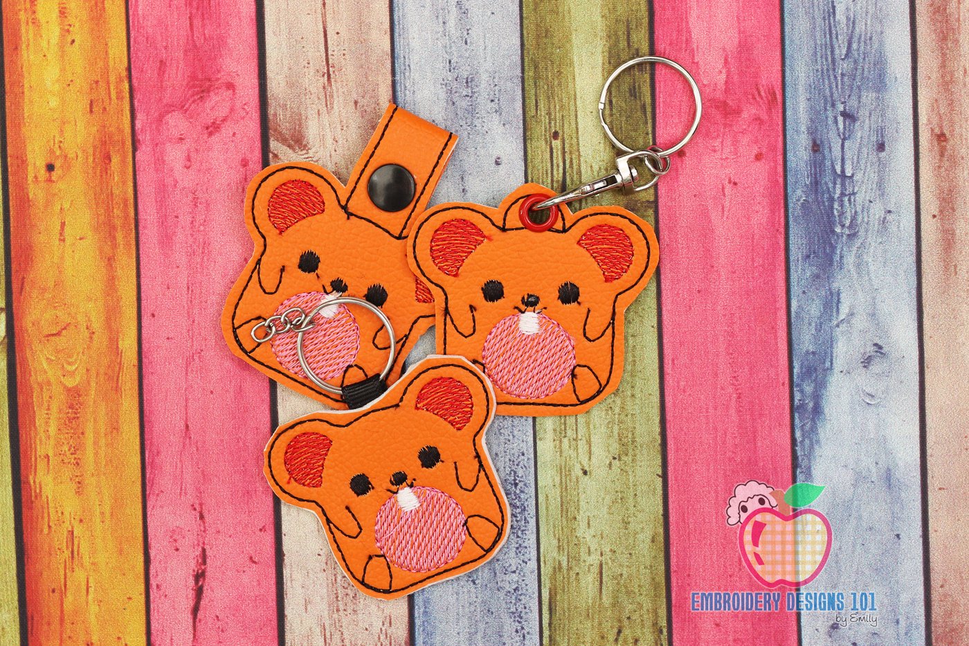 Cute Dormouse ITH Keyfob Design