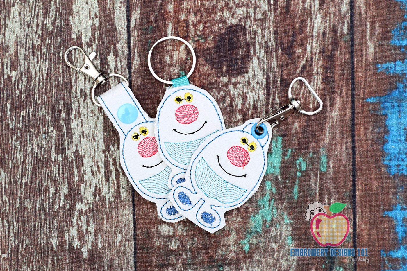 Decorative Easter Egg ITH Keyfob Design