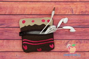 Cake with Topping Zipper Bag 4x4 ITH