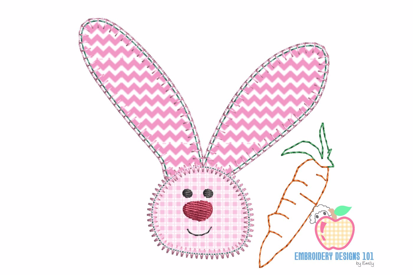 Bunny With Long Ears Applique
