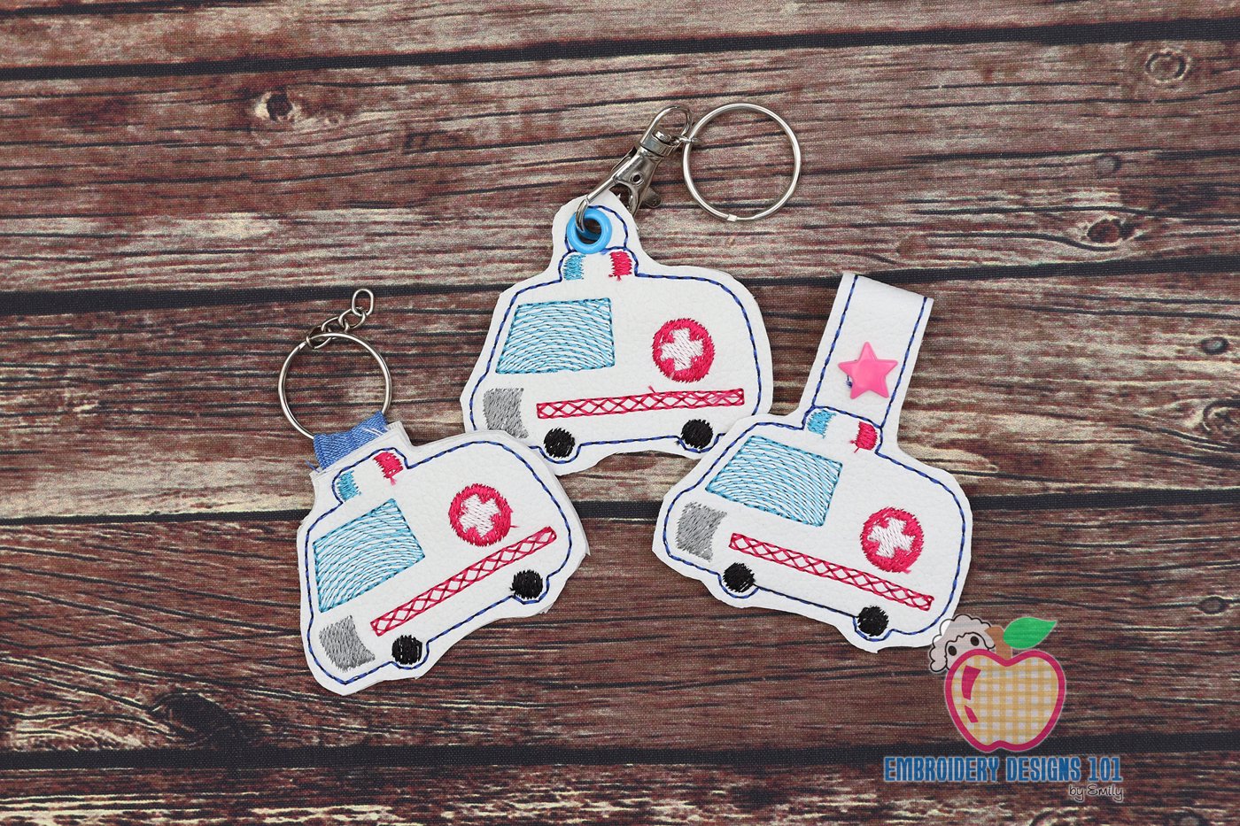 Ambulance ITH Keyfob Design