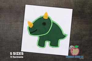 Triceratops Dinosaur Applique