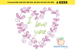 Heart In Zen Art Doodle Quick Stitch