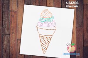 Vanilla Ice Cream Cone Quick Design