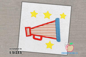 Megaphone Applique Design