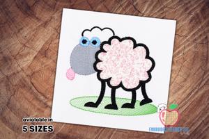 A Sheep Made As The Funky Design