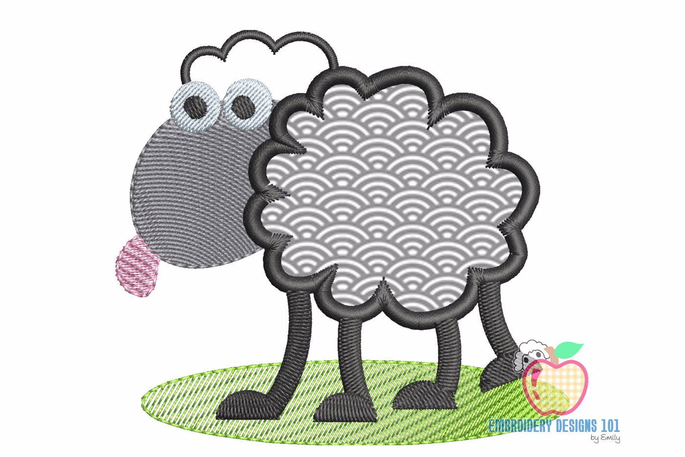 A Sheep Made As The Funky Design
