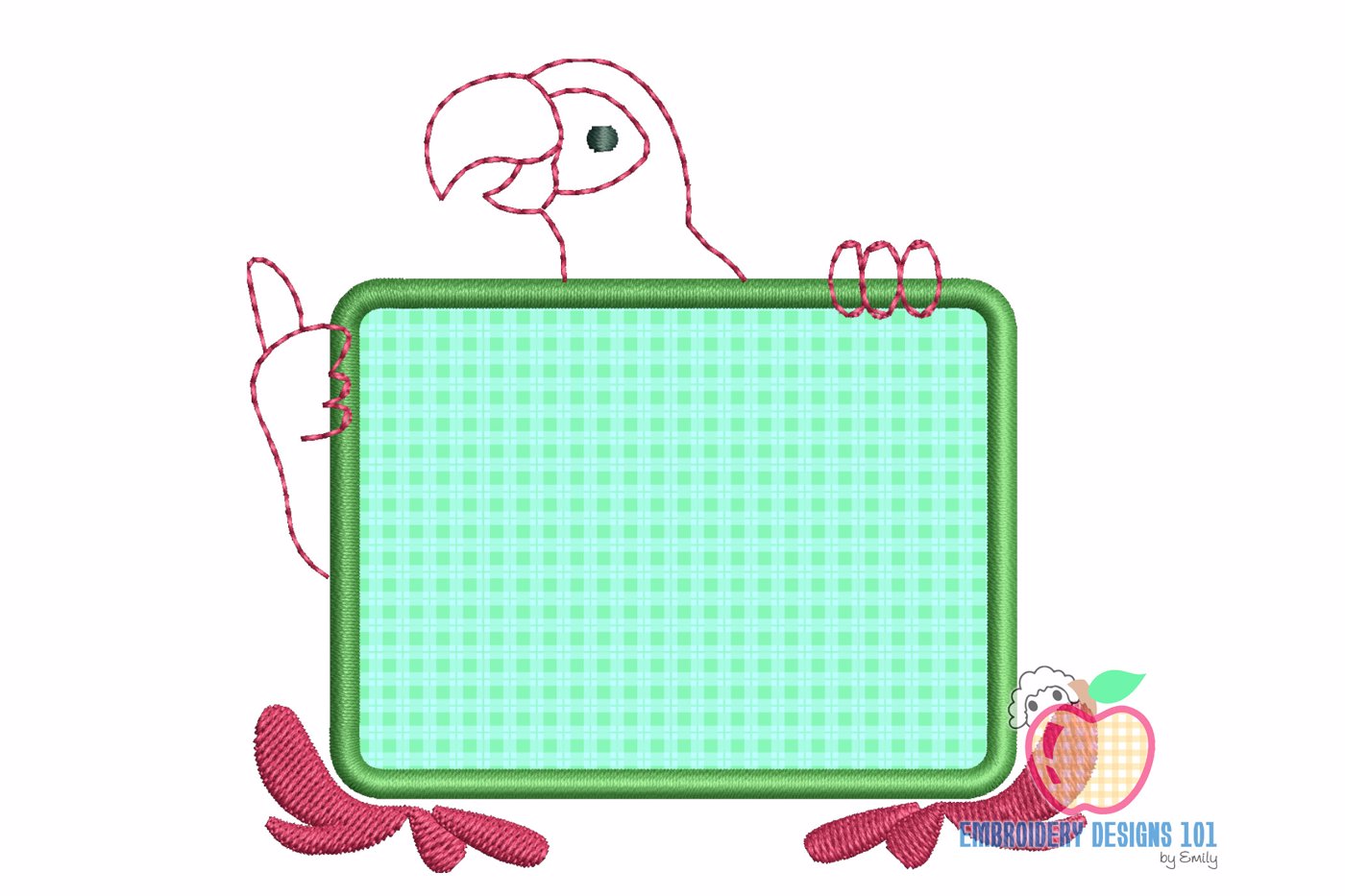 Applique Frame of Parrot