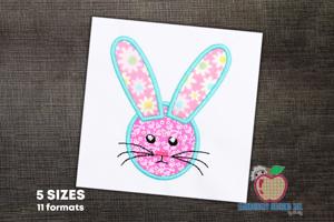 Cartoon Bunny Applique For Kids