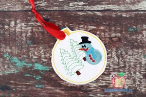 Christmas Ball Design In The Hoop Ornament