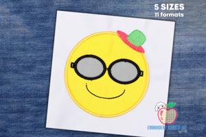 Sunglasses Emoji Applique