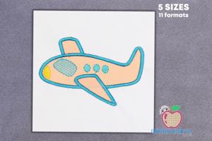 Airplane Retro Look Applique