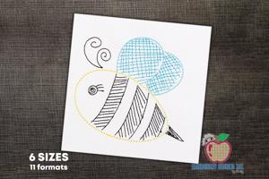 Flying Bumble Bee Bean Stitch