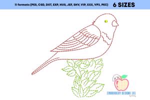 Old World sparrow Line Art