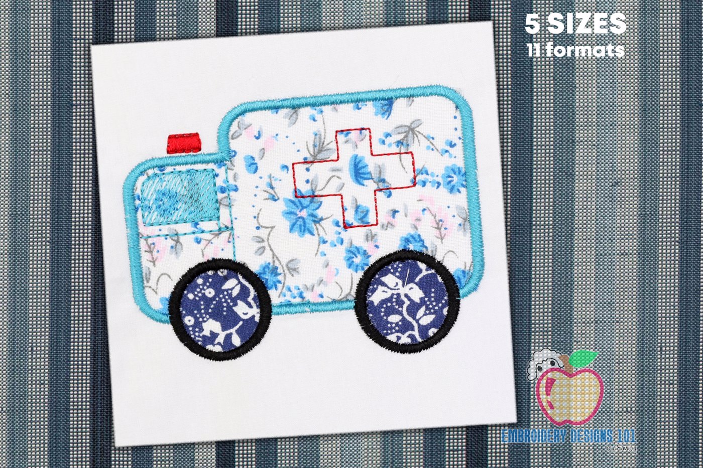 Cute Little Ambulance Applique