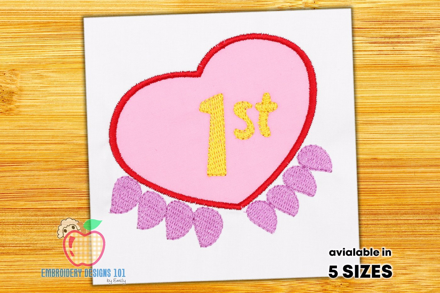 My first valentines day Applique Pattern