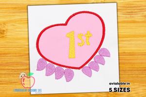 My first valentines day Applique Pattern