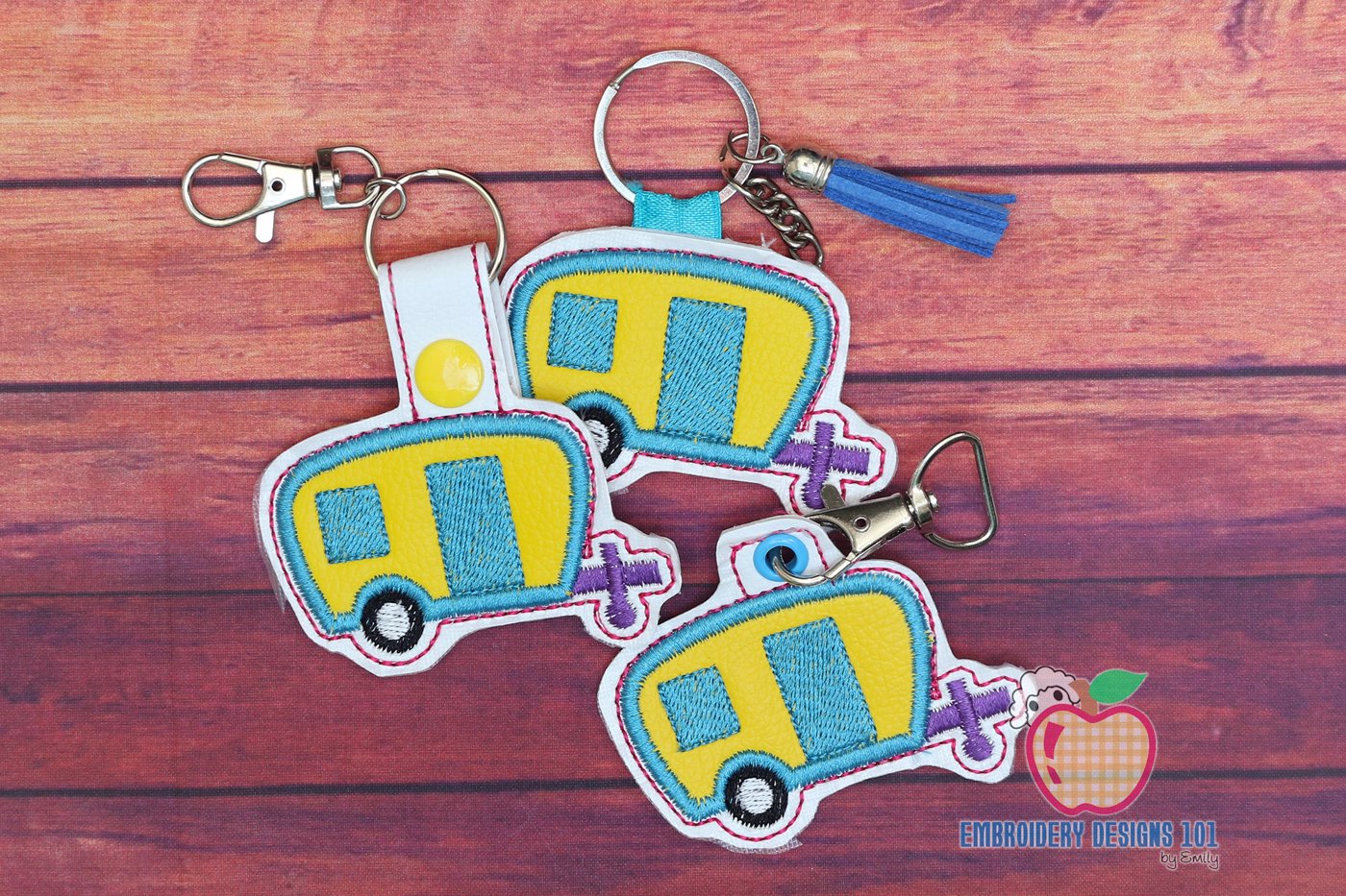 Camper Van ITH Snaptab Keyfob Design