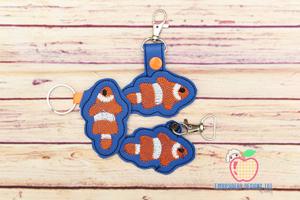 Clown Fish ITH Key Fob Pattern