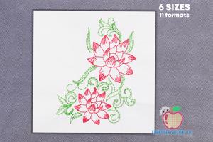Lotus Flower Set Running Line