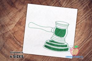 The Judge Gavel Quick Stitch