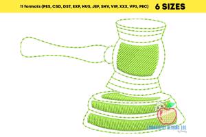 The Judge Gavel Quick Stitch