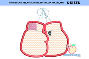 Boxing Gloves Applique For Kids