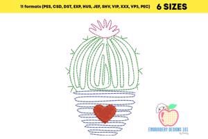 Cactus Sketch Embroidery