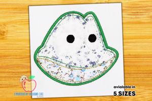 Cute Frog Face Applique Pattern