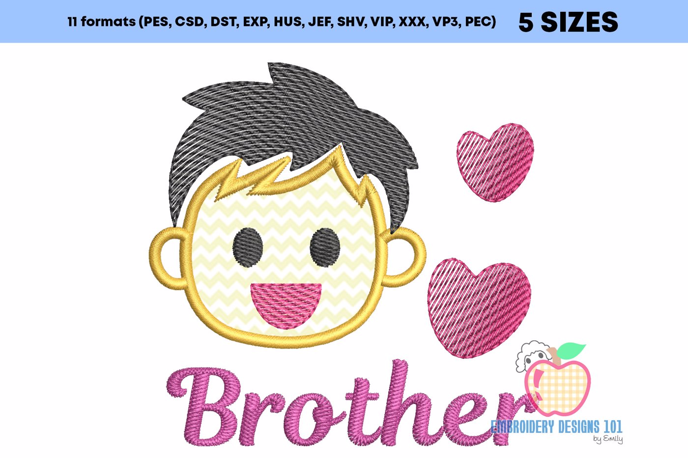 Big Brother Applique Pattern