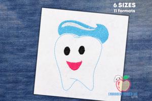 Cartoon Tooth Character Quick Stitch