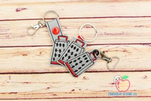 Grater kitchen Device In The Hoop Keyfob