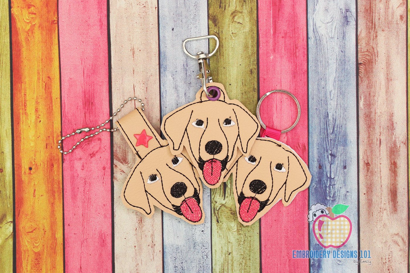 Labrador Retriever Dog ITH Snaptab Keyfob Design