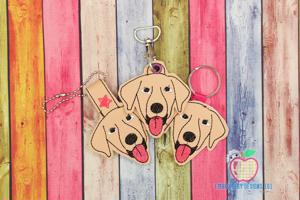 Labrador Retriever Dog ITH Snaptab Keyfob Design