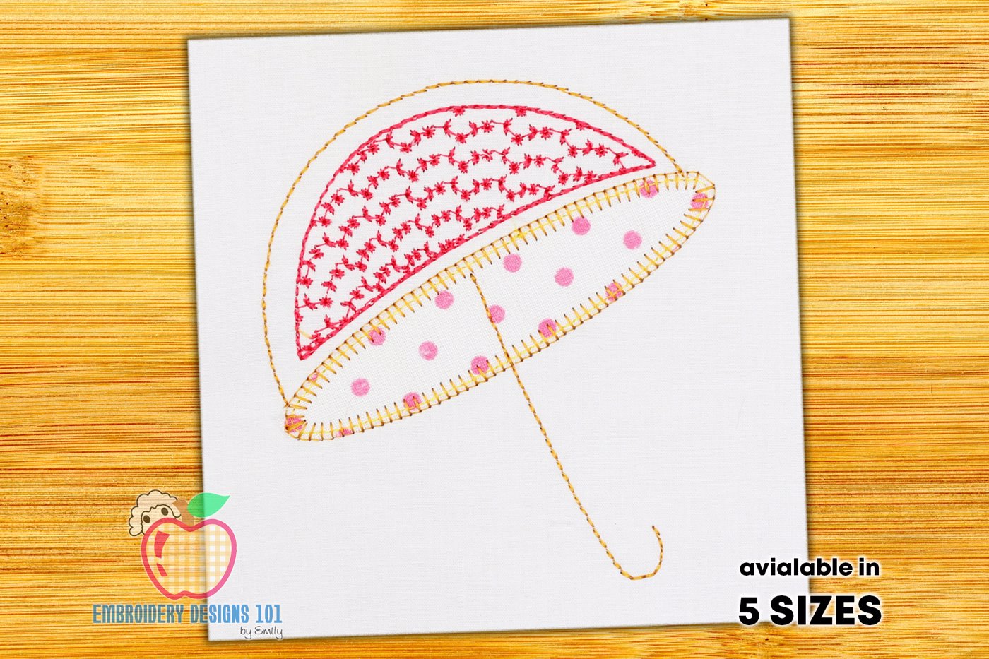 Cartoon Umbrella Appliqule Pattern