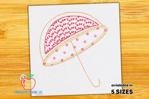 Cartoon Umbrella Appliqule Pattern