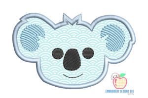 Koala Animal Applique Design