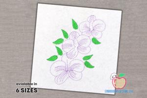 White Moth Orchid Quick Stitch