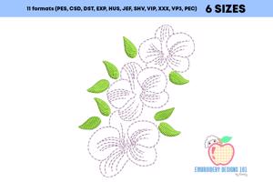 White Moth Orchid Quick Stitch