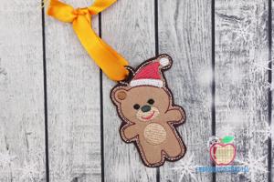 Christmas Teddy Bear ITH Ornament