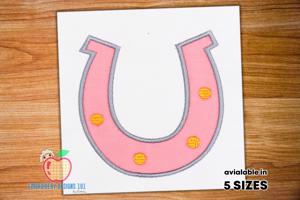 Horse Shoe Embroidery Design