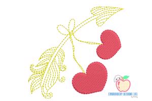 Love Arrow with Hearts Quick Stitch
