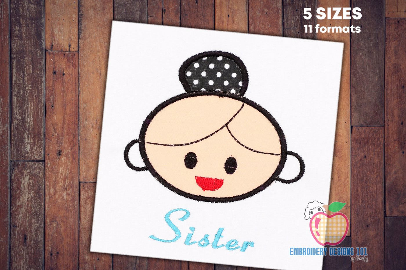 Big Sister Applique Design