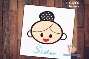 Big Sister Applique Design