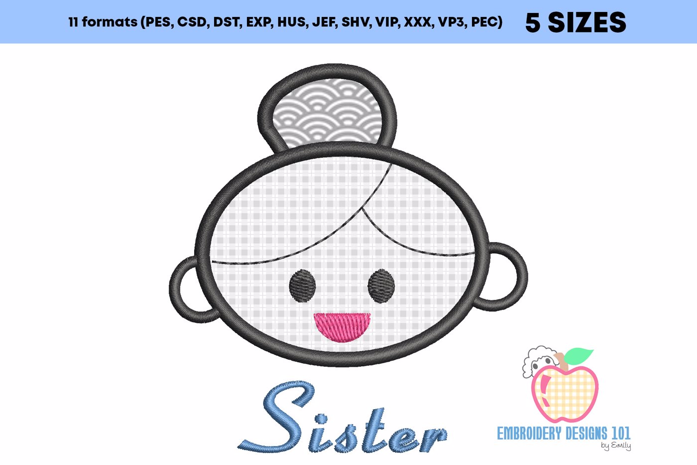 Big Sister Applique Design