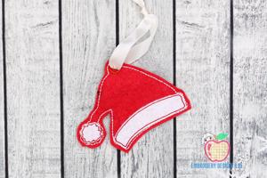 Red Santa Cap ITH Ornament