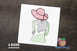 Alone Girl Bean Stitch